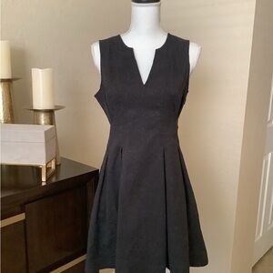 Vera Wang Black Textured Mini Dress Size 7